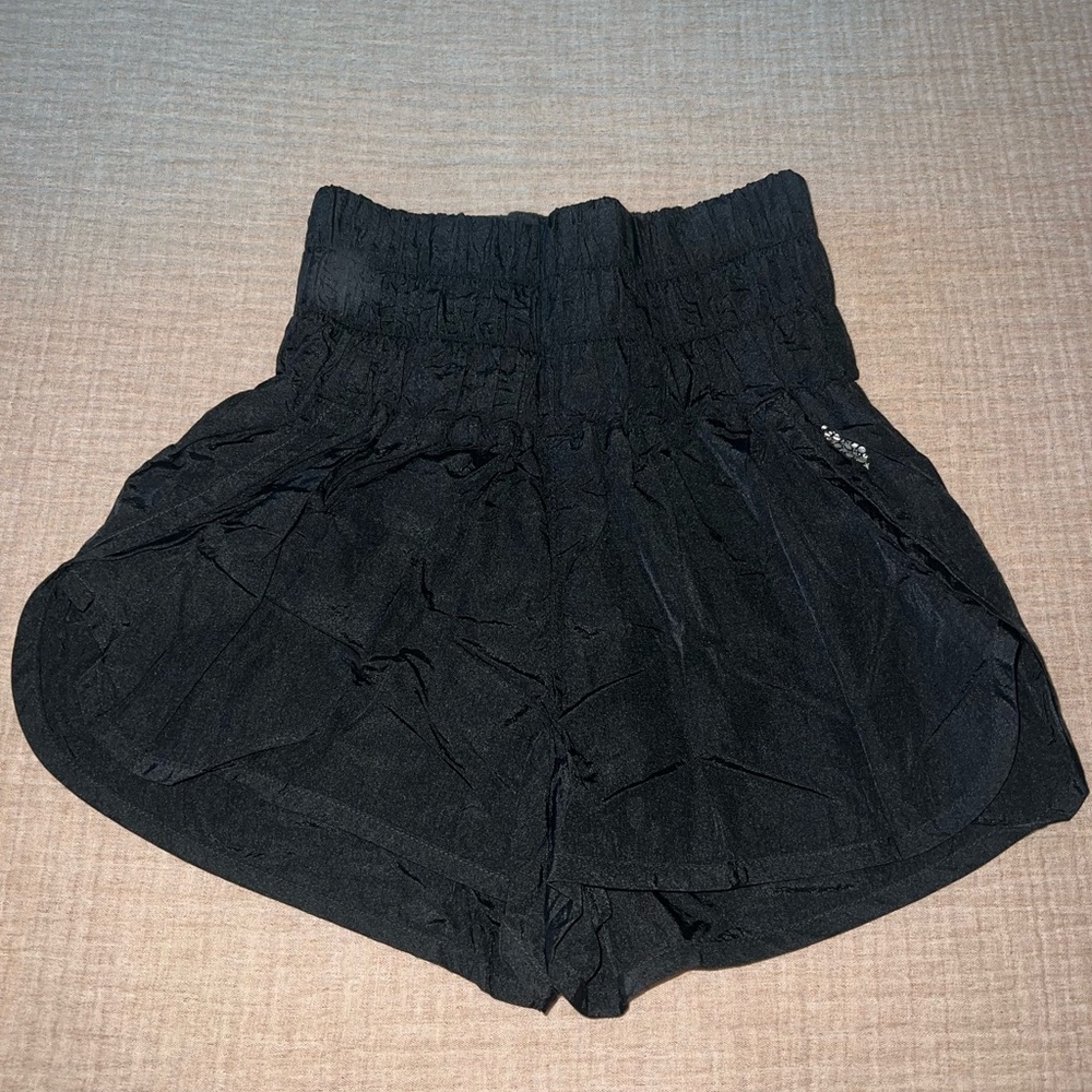 Women's Black High-Waisted Shorts